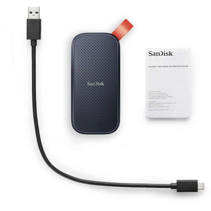 اس اس دی اکسترنال سن دیسک مدل PORTABLE E30 ظرفیت 1 ترابایت رابط USB 3.2 Gen2