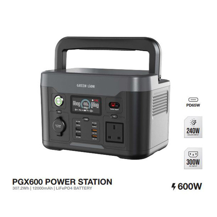 پاور استیشن 600 وات گرین لاین مدل PGX600 ظرفیت 12000 میلی آمپر بر ساعت