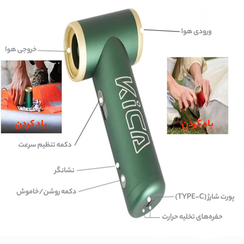 پمپ باد کیکا مدل جت فن 2