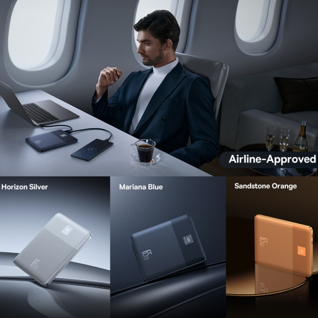 پاوربانک باسئوس مدل BLADE2 65W ظرفیت 12000 میلی آمپر ساعت