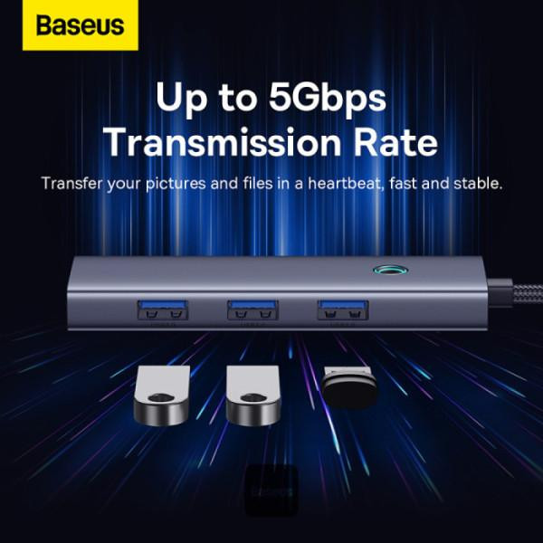 هاب 4 پورت USB 3.0 بیسوس مدل UltraJoy Series 4 BS-OH109