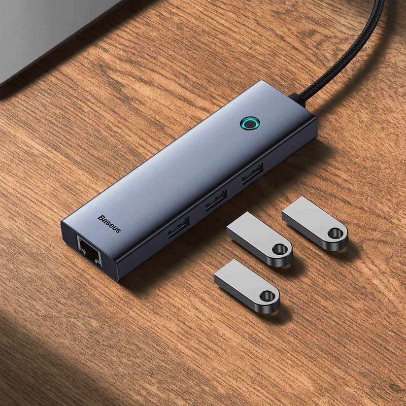 هاب 4 پورت USB 3.0 بیسوس مدل UltraJoy Series 4 BS-OH109