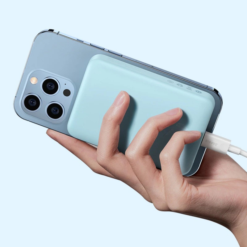 پاوربانک باسئوس مدل Magnetic Mini ظرفیت 10000 میلی آمپر ساعت