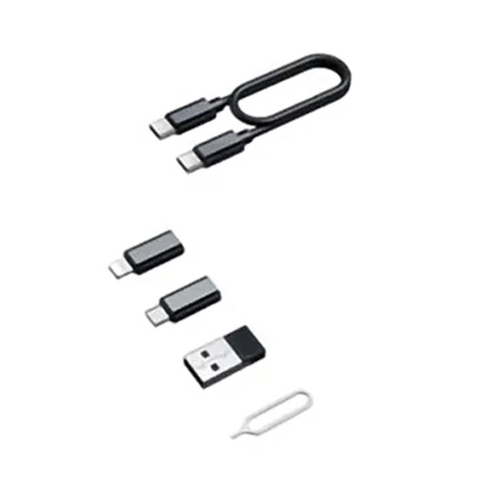 کابل تبدیل USB-C/USB به لایتنینگ/USB-C/MicroUSB بیوا مدل C-17 طول 0.28 متر
