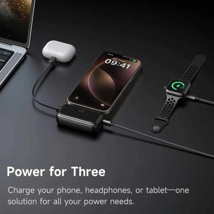 پاوربانک مک دودو مدل MC-7800 ظرفیت 5000 میلیآمپر ساعت به همراه کابل تبدیل USB-C