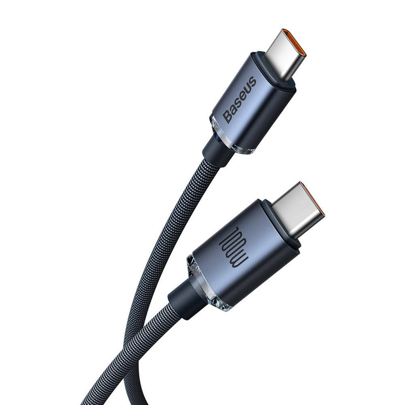 کابل USB-C باسئوس مدل Crystal Shine 100W طول 1.2 متر
