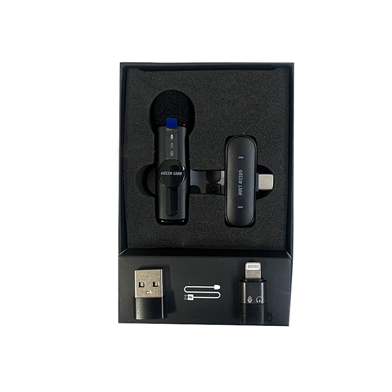 میکروفن بی سیم گرین لاین مدل GM-75X با درگاه اتصال USB-C/لایتنینگ/USB-A