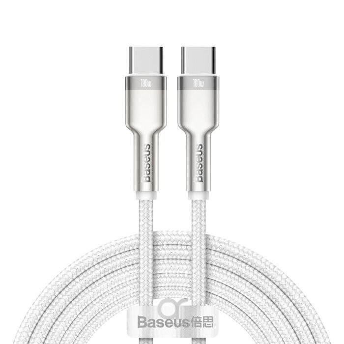 کابل تبدیل USB-C باسئوس مدل Metal Series 100W طول 2 متر