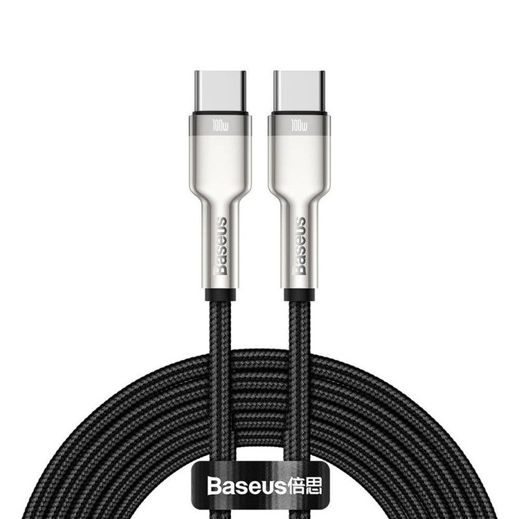 کابل تبدیل USB-C باسئوس مدل Metal Series 100W طول 2 متر