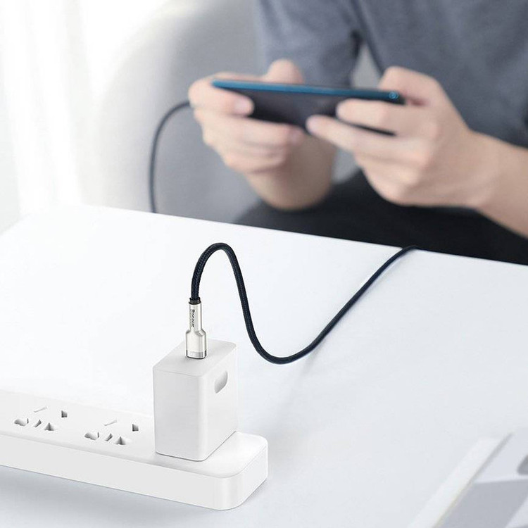 کابل تبدیل USB-C باسئوس مدل Metal Series 100W طول 2 متر