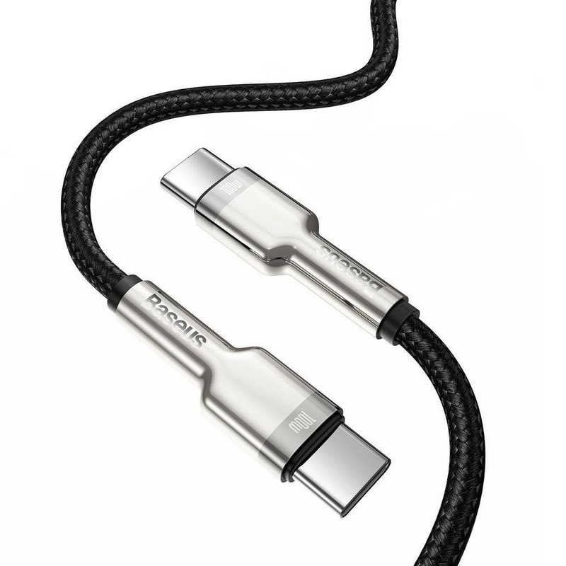 کابل تبدیل USB-C باسئوس مدل Metal Series 100W طول 2 متر