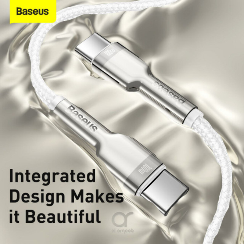 کابل تبدیل USB-C باسئوس مدل Metal Series 100W طول 2 متر