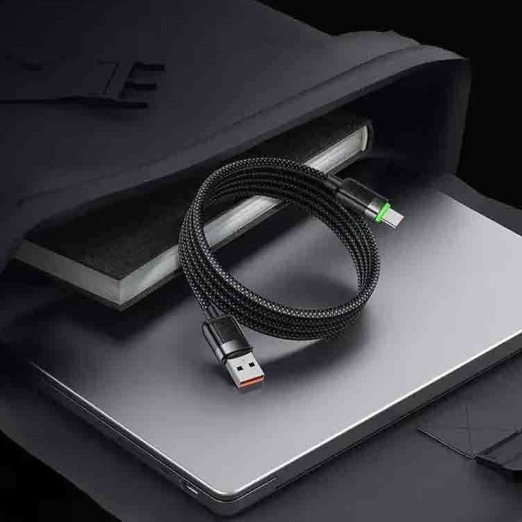 کابل تبدیل USB به USB-C مک دودو مدل CA-565 Magnetic Self-Winding طول 1.2 متر
