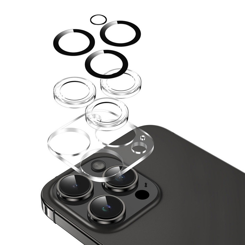 محافظ لنز دوربین گرین لاین مدل GNTRPCL15MTP مناسب برای گوشی موبایل اپل IPhone 15 Pro / 15 Pro Max