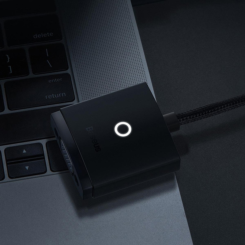 مبدل HDMI به VGA باسئوس مدل WKQX010001 طول 0.2 متر