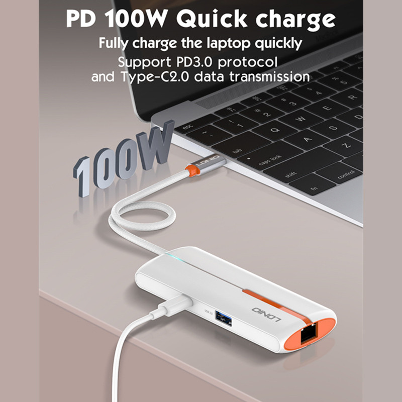 هاب 6 پورت USB-C الدینیو مدل DS-26U