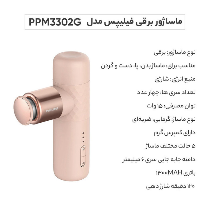 ماساژور برقی فیلیپس مدل PPM3302G