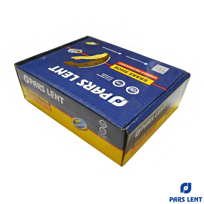 لنت ترمز عقب خودرو لنت پارس مدل 1-71059 دو جفت مناسب برای سایپا پراید 151 (وانت)، تیبا، تیبا 2، ساینا، کوییک، کیا ریو