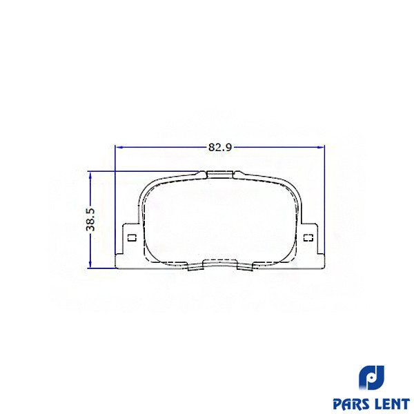 لنت ترمز عقب لنت پارس کد 23592 مناسب برای جیلی GC6