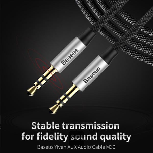 کابل AUX باسئوس مدل Yiven Audio M30 طول 1.5 متر