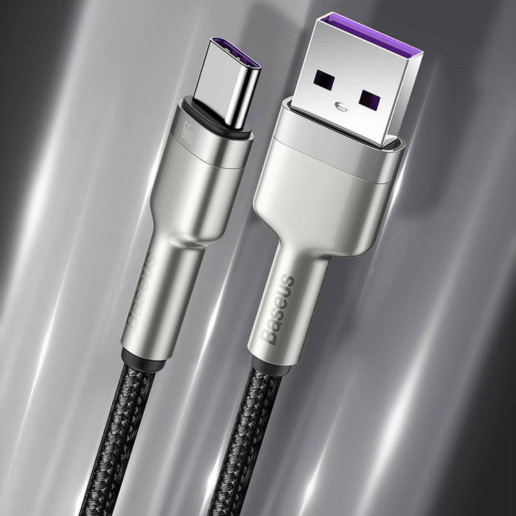 کابل تبدیل USB به USB-C بیسوس مدل HIGH CURRENT 66W طول 1 متر