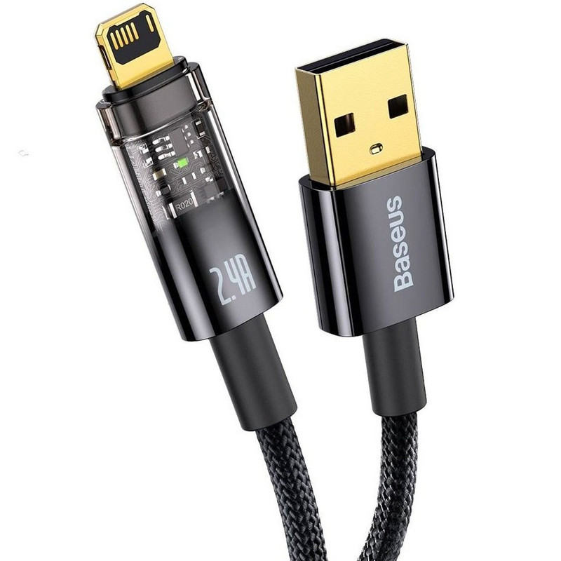 کابل USB به لایتنینگ بیسوس مدل CATS000501-Explore series طول 2 متر