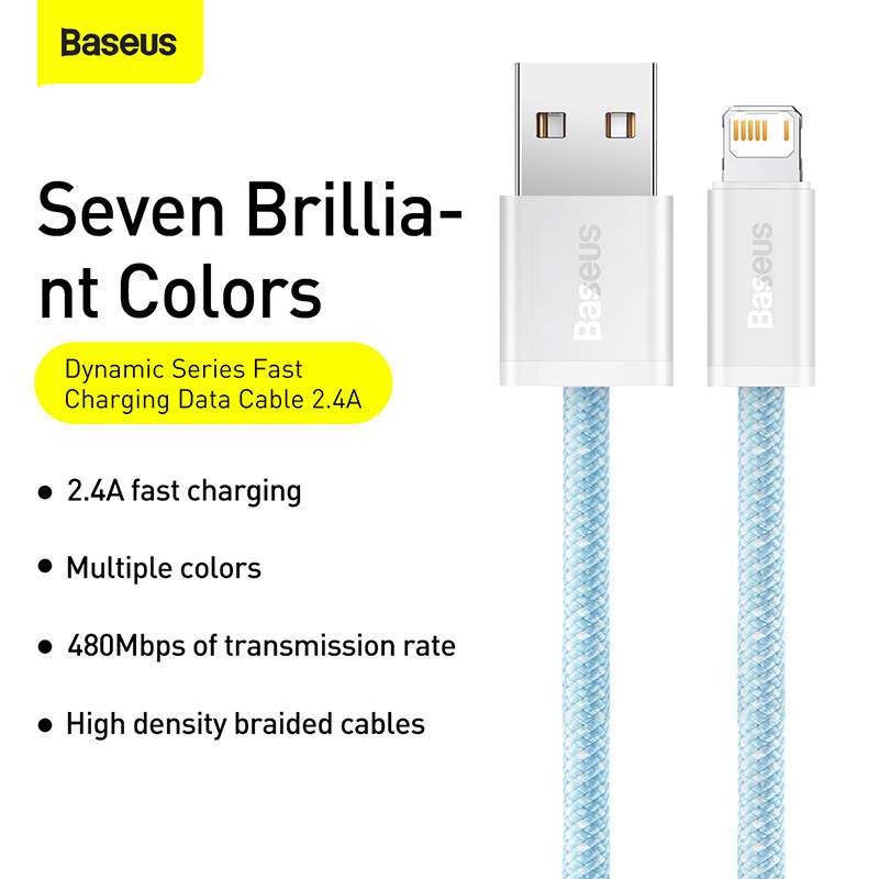 کابل تبدیل USB به لایتنینگ باسئوس مدل CALD0005 طول 2 متر