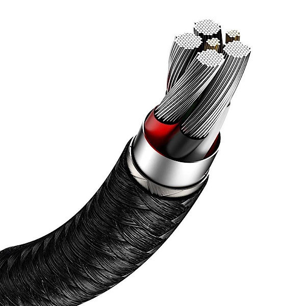 کابل تبدیل USB به USB-C بیسوس مدل CAKF000201 66W طول 2 متر