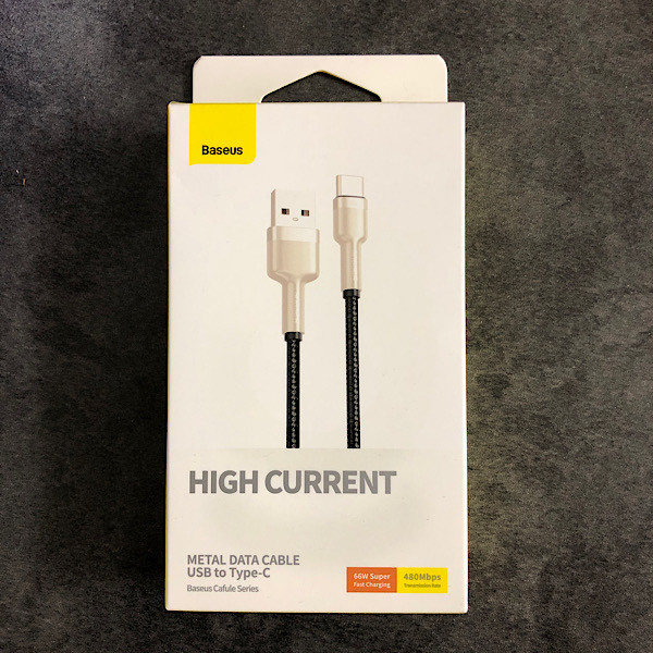 کابل تبدیل USB به USB-C بیسوس مدل CAKF000201 66W طول 2 متر