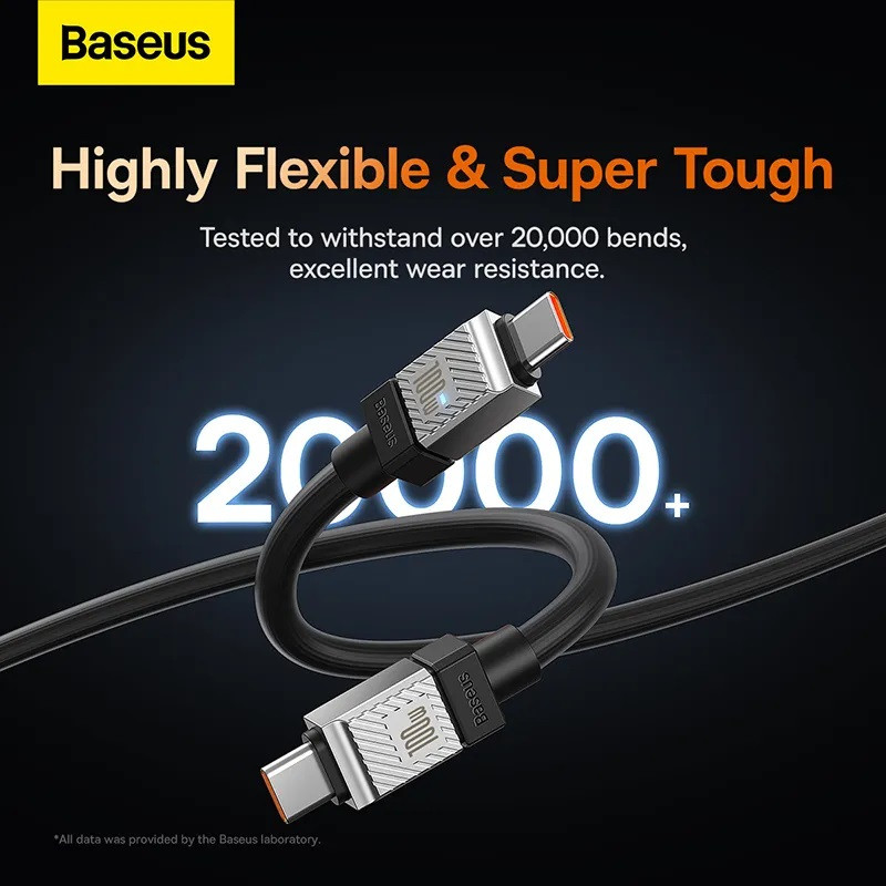 کابل USB-C بیسوس مدل CoolPlay Series 100W طول 1 متر