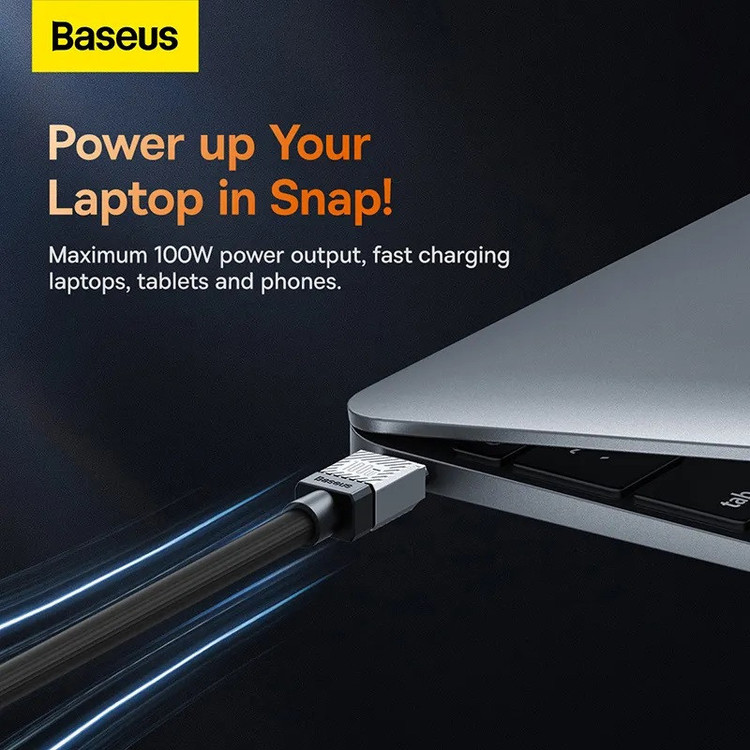 کابل USB-C بیسوس مدل CoolPlay Series 100W طول 1 متر