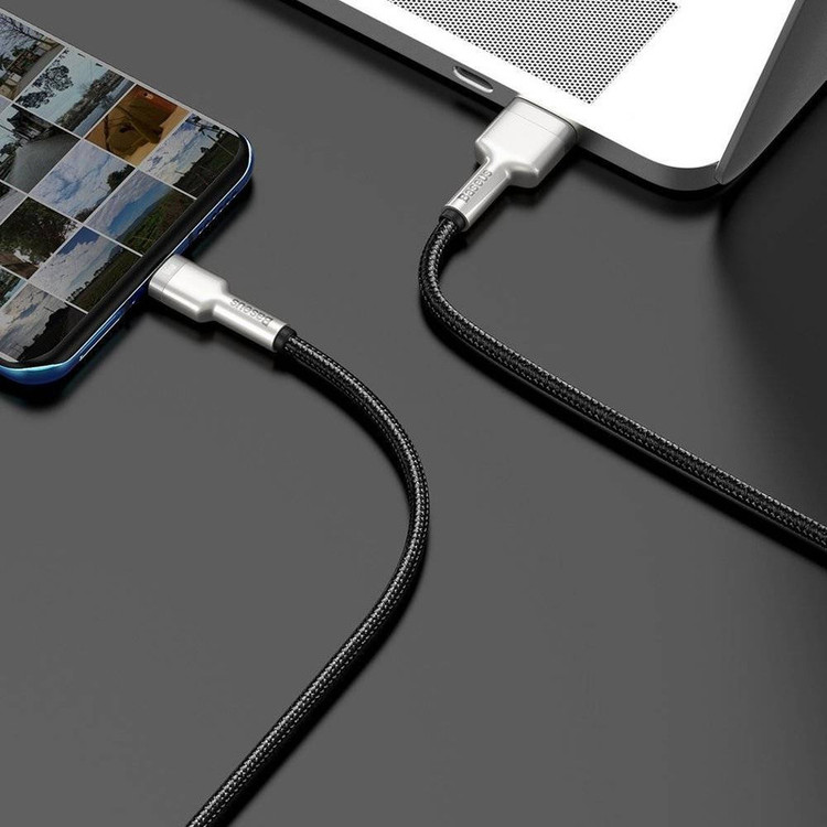 کابل تبدیل USB به USB-C باسئوس مدل Metal Data cable 66W طول 2 متر