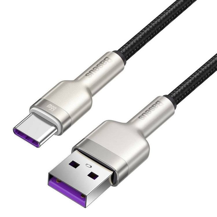 کابل تبدیل USB به USB-C باسئوس مدل Metal Data cable 66W طول 2 متر