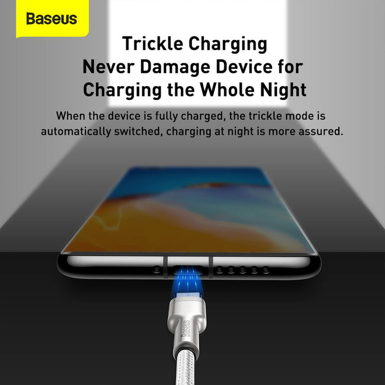 کابل تبدیل USB به USB-C باسئوس مدل Metal Data cable 66W طول 2 متر