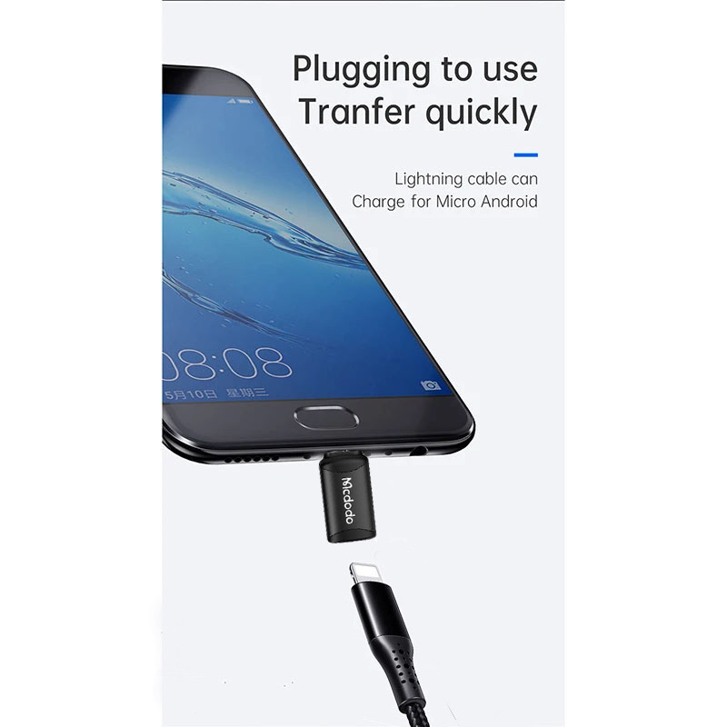 مبدل لایتنینگ به microUSB مک دودو مدل New Pack-771