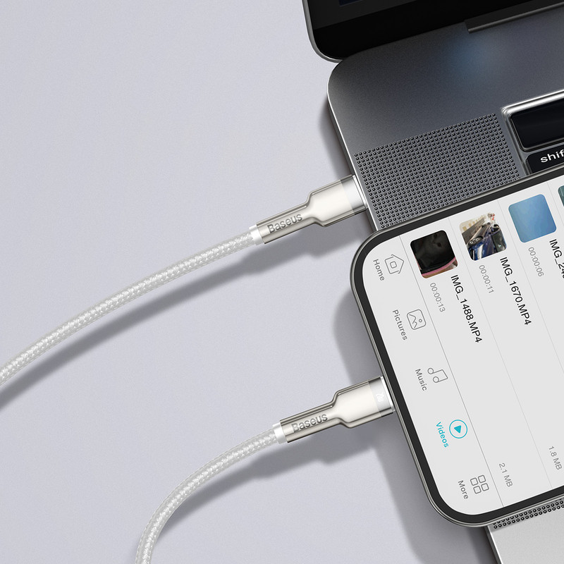 کابل تبدیل USB-C به لایتنینگ باسئوس مدل CATLJK-B0 طول 2 متر