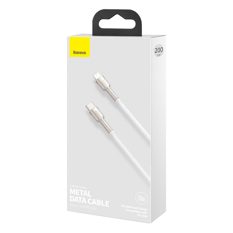کابل تبدیل USB-C به لایتنینگ باسئوس مدل CATLJK-B0 طول 2 متر