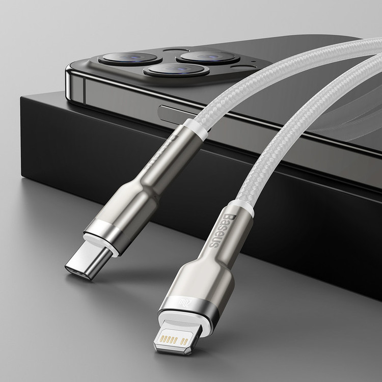 کابل تبدیل USB-C به لایتنینگ باسئوس مدل CATLJK-B0 طول 2 متر