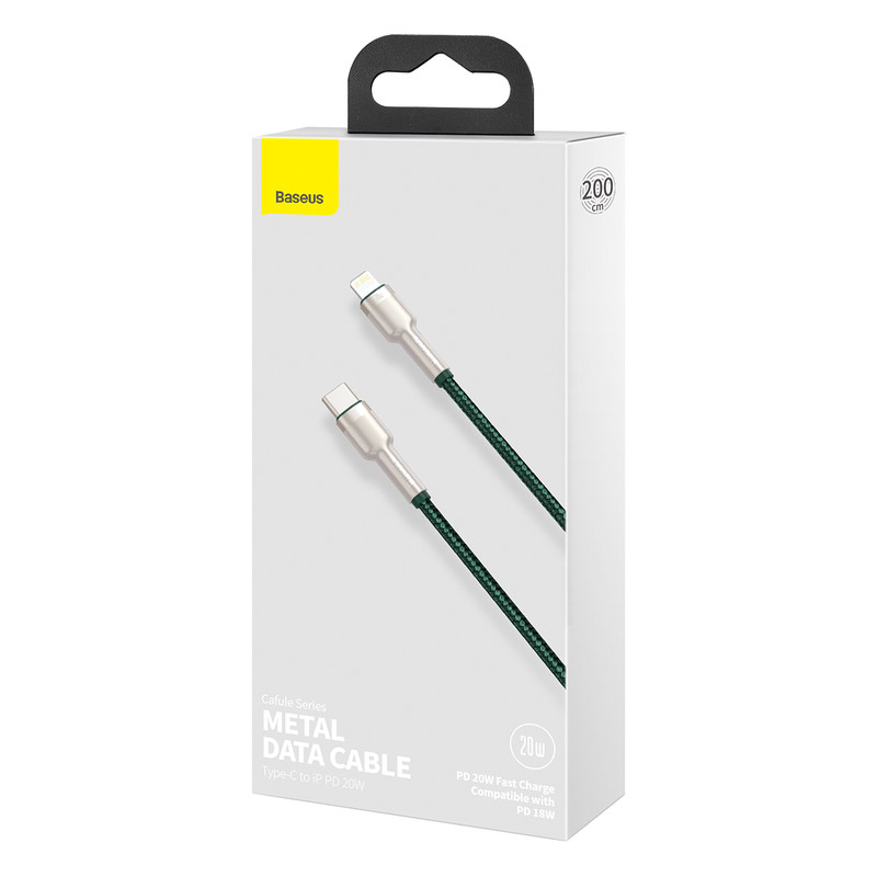 کابل تبدیل USB-C به لایتنینگ باسئوس مدل CATLJK-B0 طول 2 متر