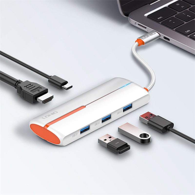 هاب 5 پورت USB-C الدینیو مدل DS-25H
