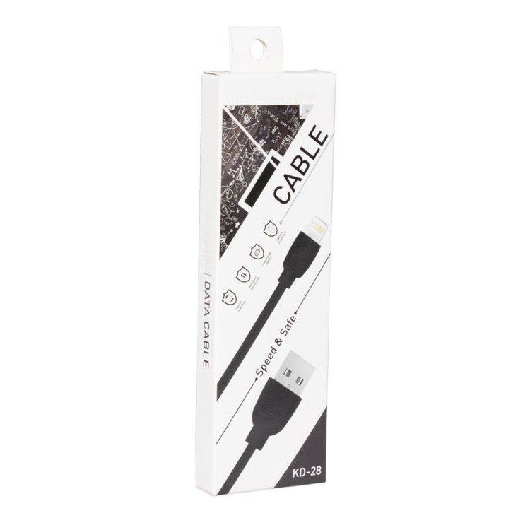 کابل تبدیل USB به لایتنینگ مدل KD28 طول 1 متر