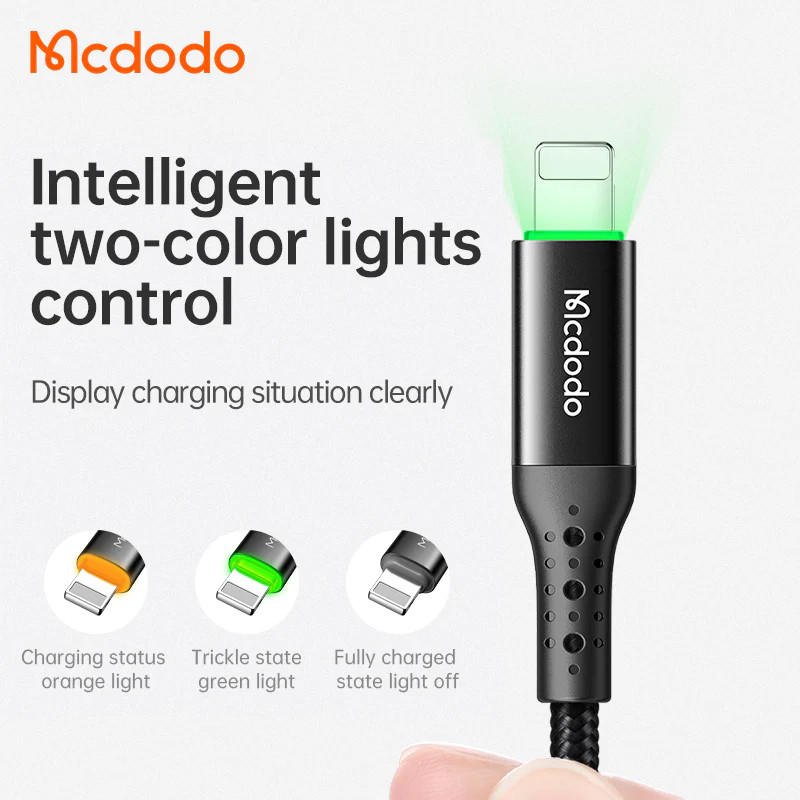 کابل تبدیل USB به لایتنینگ مک دودو مدل Auto Power Off طول 1.8 متر