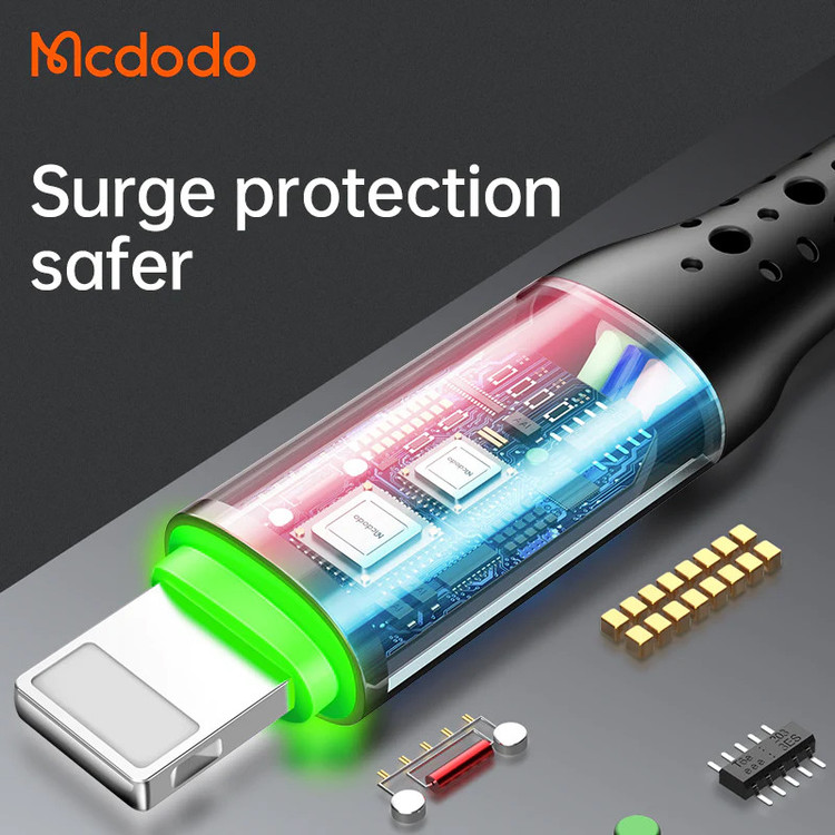 کابل تبدیل USB به لایتنینگ مک دودو مدل Auto Power Off طول 1.8 متر