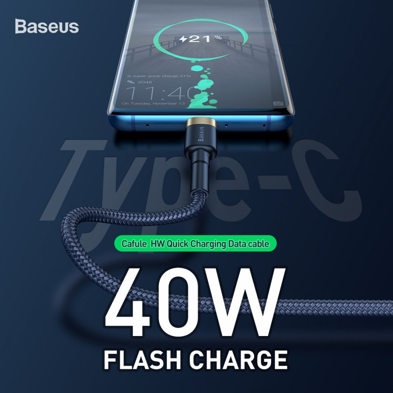 کابل تبدیل USB به USB-C باسئوس مدل CATKLF-PV3 طول 1 متر