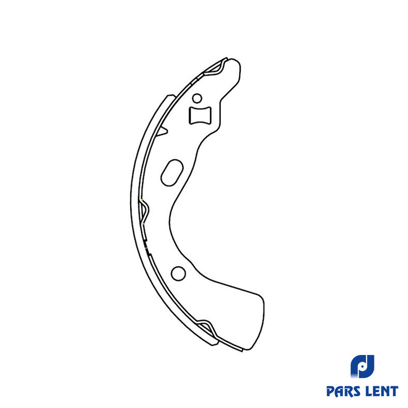 لنت ترمز عقب خودرو لنت پارس مدل PL71004 مناسب برای رنو پی کی