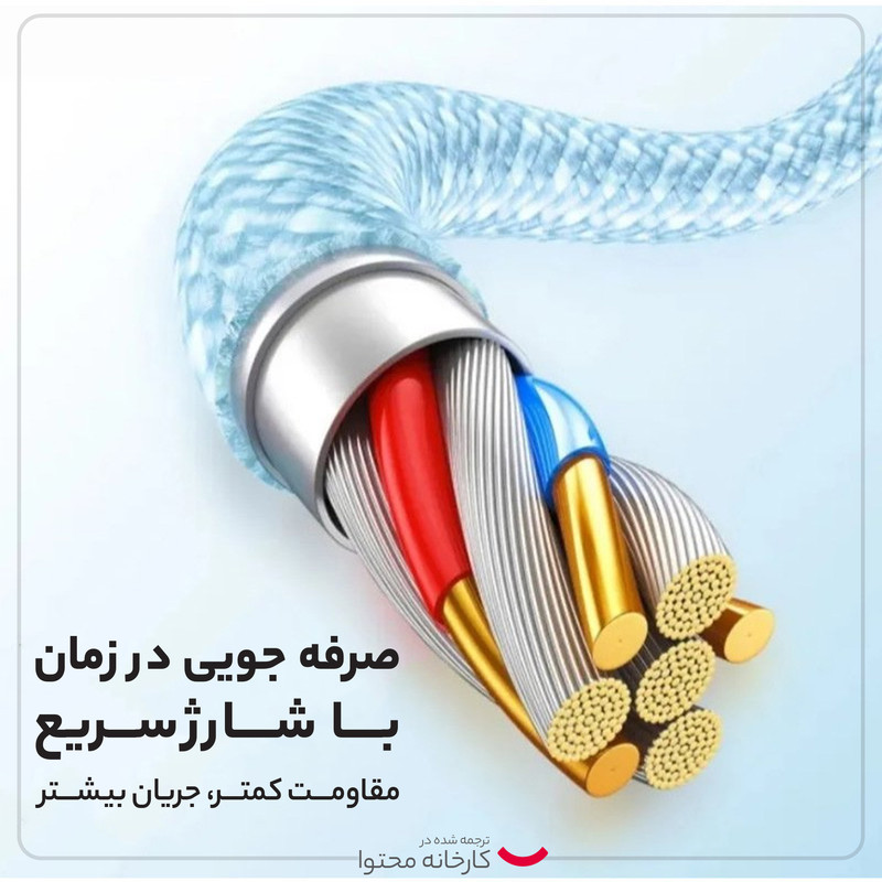 کابل USB به لایتنینگ باسئوس مدل Daynamic Series Fast Charging Data طول 1 متر