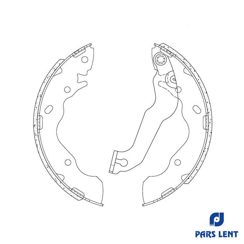 لنت ترمز عقب لنت پارس کد 71089 دو جفت مناسب برای جک J3
