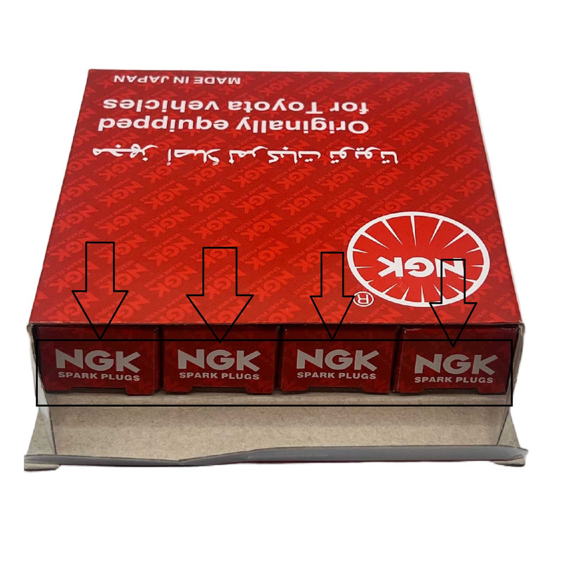 شمع خودرو ان جی کی مدل LFR6C-11 91823 مناسب برای پژو 206 تیپ 5 بسته 4 عددی