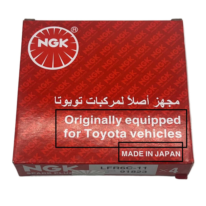 شمع خودرو ان جی کی مدل LFR6C-11 91823 مناسب برای پژو 206 تیپ 5 بسته 4 عددی