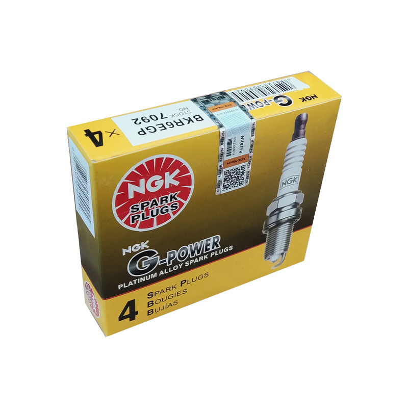شمع خودرو ان جی کی مدل سوزنی پایه کوتاه کد BKR6EGP 7092 بسته 4 عددی
